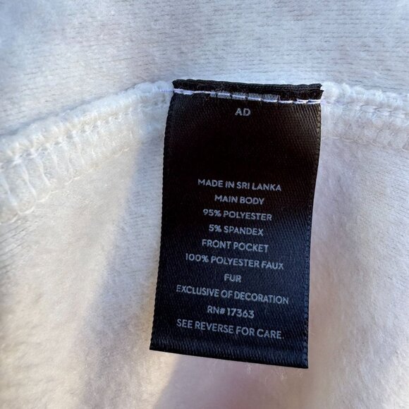 Simply Vera Wang Wondrous Sleepwear Fleece Hooded Poncho Sweatshirt L/XL Floral - Picture 10 of 10